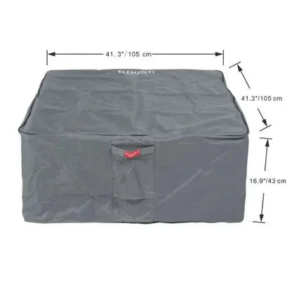 Elementi Plus Sofia 40" Marble Porcelain Fire Table - Bulgaria Black