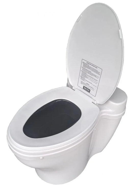 Sun-Mar AF Elongated Waterless Toilet + Kit