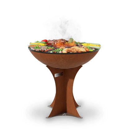 Arteflame Classic 30″ — Euro Base Flat-Top Grill & Fire Bowl (CORTEN Steel)