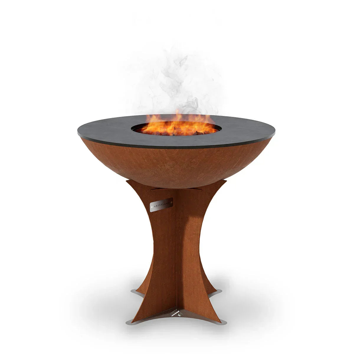 Arteflame Classic 30″ — Euro Base Flat-Top Grill & Fire Bowl (CORTEN Steel)