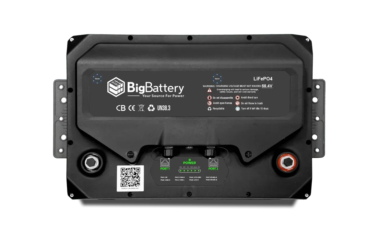 BigBattery 48V HUSKY 2 PWR | 5.12kWh LiFePO4 – High Power | Golf Cart | UTV | Industrial Battery
