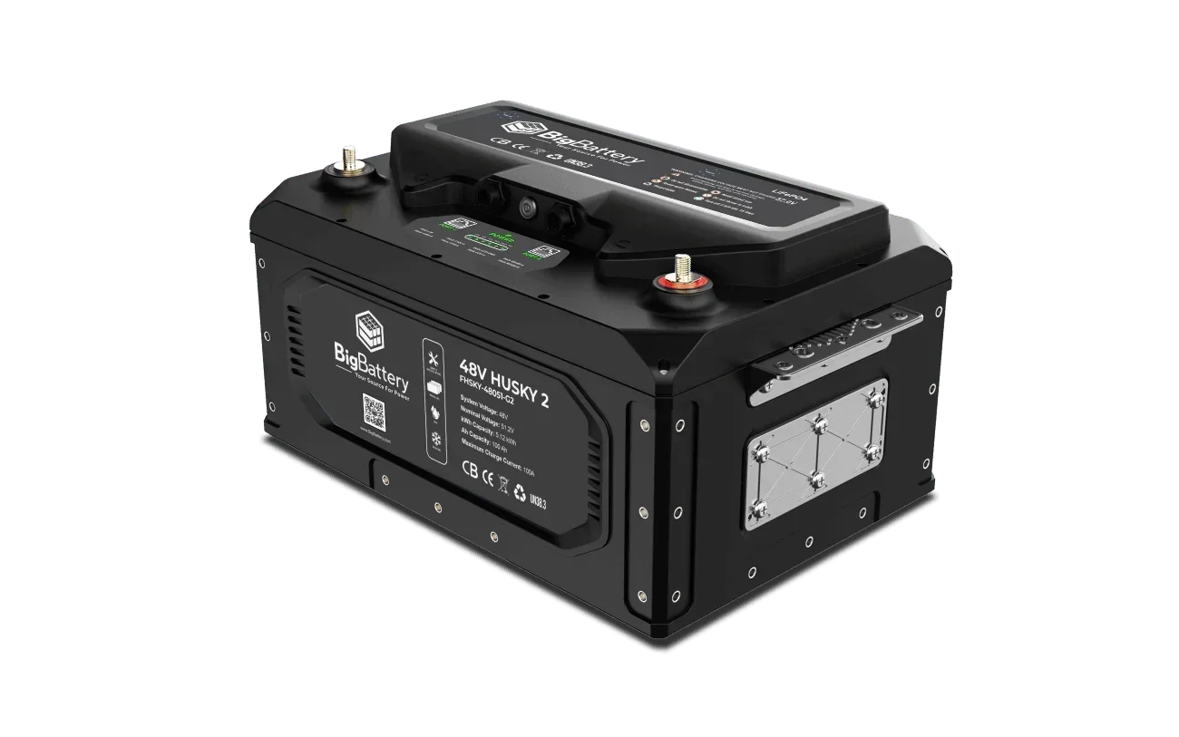 BigBattery 48V HUSKY 2 PWR | 5.12kWh LiFePO4 – High Power | Golf Cart | UTV | Industrial Battery
