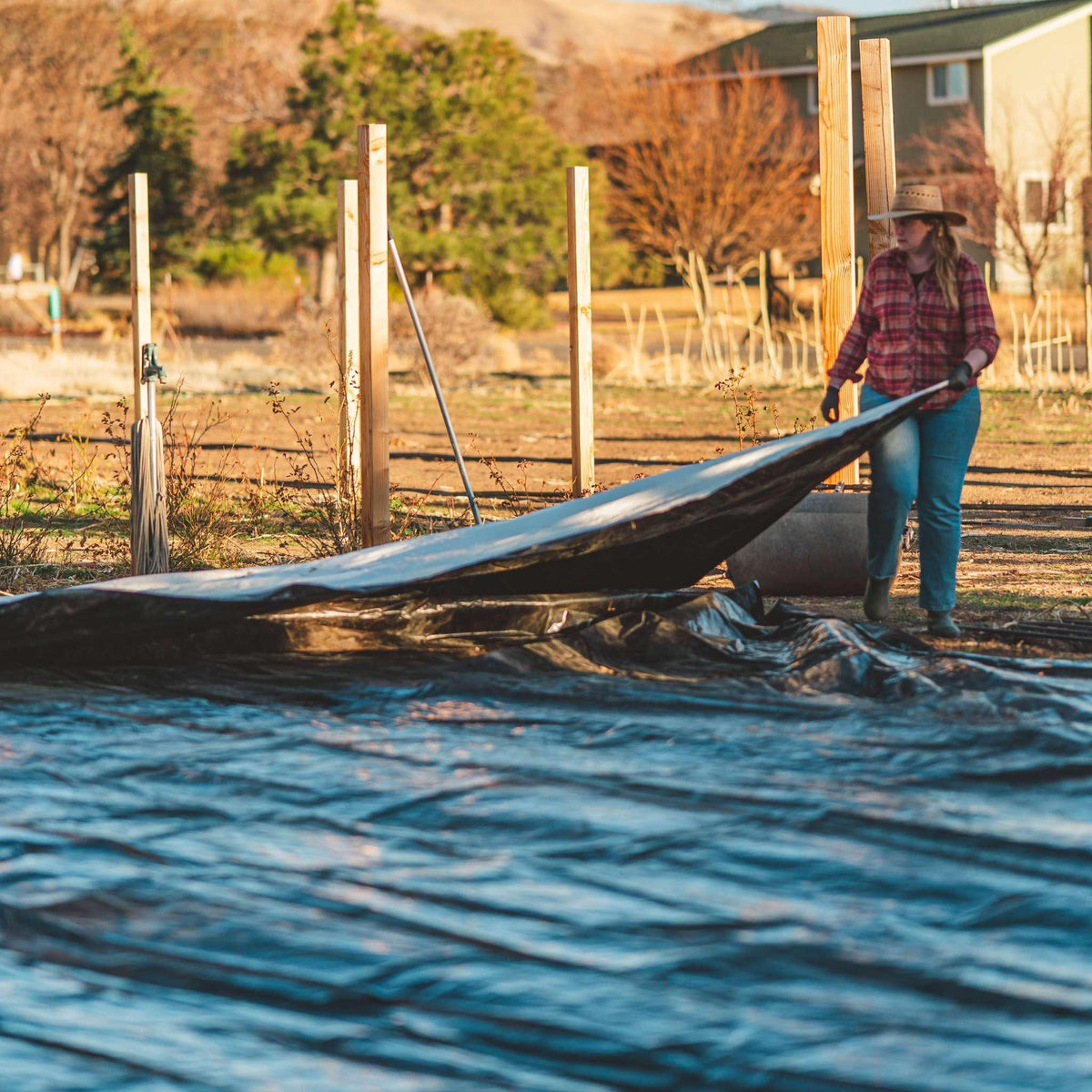 Bootstrap Farmer Silage Tarp - 6 mil Reversible Black & White