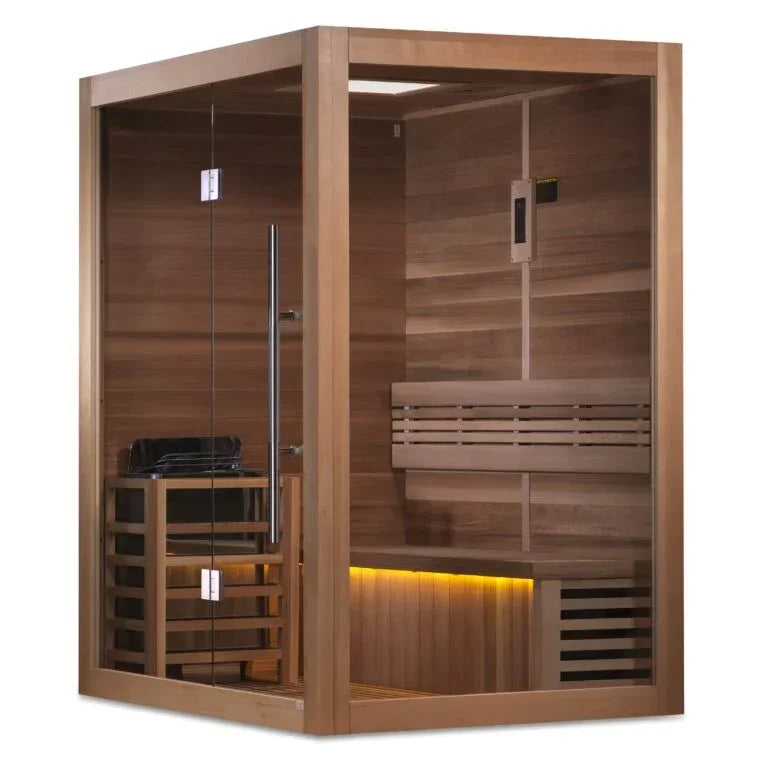 Golden Designs Hanko Traditional Sauna – Canadian Red Cedar Interior | GDI-7202-01 / Hanko | 2-3 Person