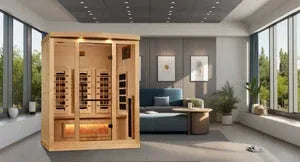 Golden Designs Full Spectrum Infrared Sauna with Himalayan Salt Bar | GDI-8030-03 | 3 Persons