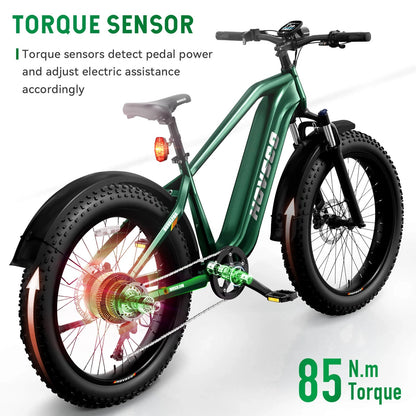 HOVSCO HovAlpha 26" Fat Tire Electric Bike