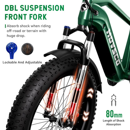 HOVSCO HovAlpha 26" Fat Tire Electric Bike