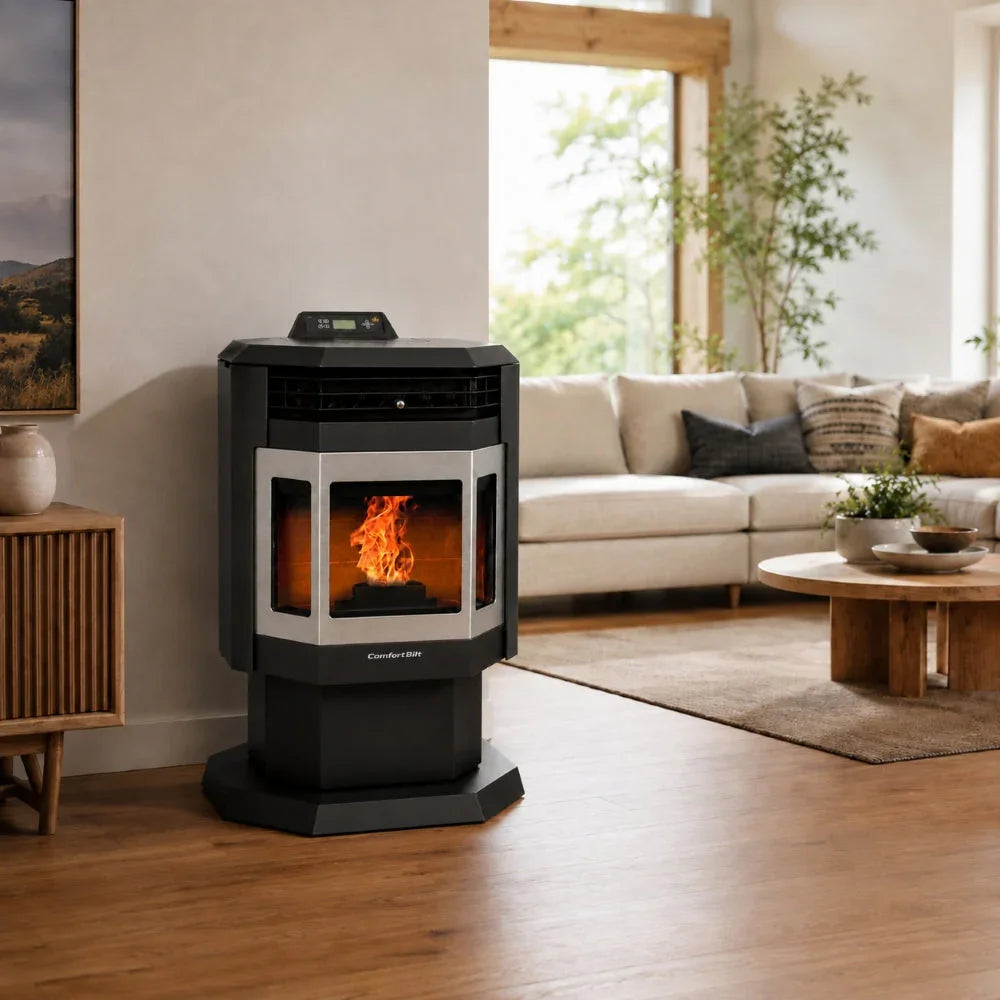 ComfortBilt HP21-SS Pellet Stove - Stainless Steel Trim
