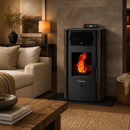 ComfortBilt HP50S Pellet Stove - Dark Brown