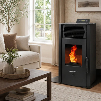 ComfortBilt HP50S Pellet Stove - Charcoal Grey/Black