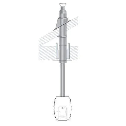 Huum Thru-Ceiling Chimney Kit Sauna Wood Stove Chimney Set, Thru-Ceiling