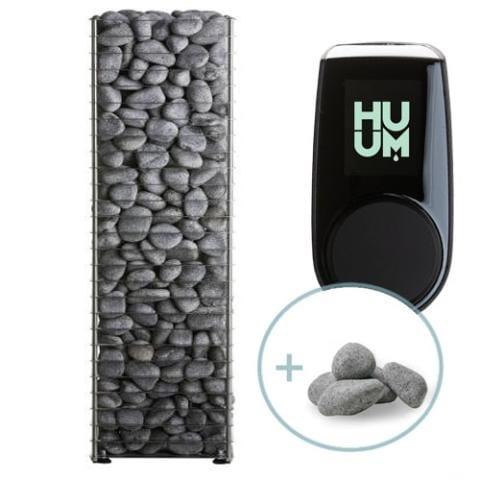 SaunaLife Model CL12GCP Cube-Series Outdoor Home Sauna with Huum Heater