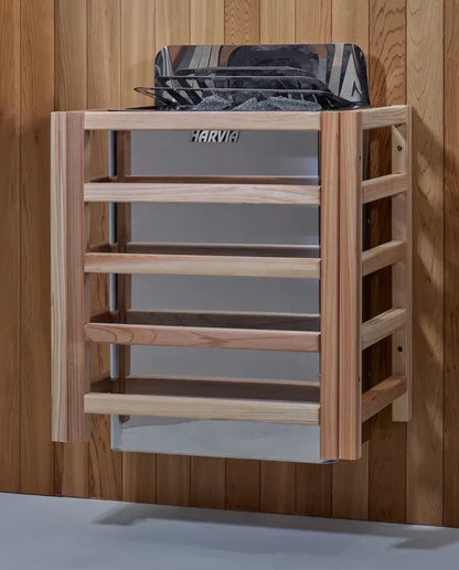 Golden Designs Gargellen Hybrid (PureTech™ Full Spectrum IR or Traditional Stove) Outdoor Sauna – Canadian Hemlock | GDI-8125-01 Gargellen | 5 Persons