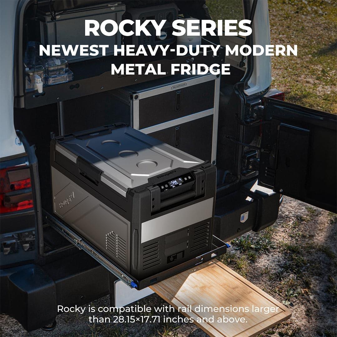 BougeRV ROVER2000 Semi-Solid Portable Power Station with ROCKY Metal Fridge