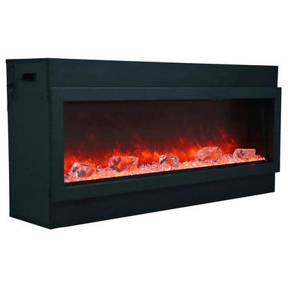 Amantii Panorama Deep Extra Tall 72 Inch Indoor Outdoor Electric Fireplace