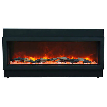 Amantii Panorama Deep Extra Tall 60 Inch Indoor Outdoor Electric Fireplace