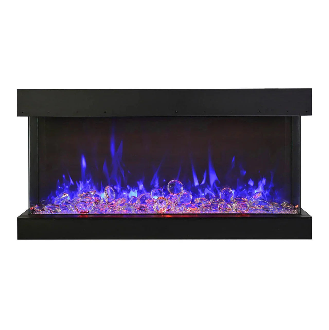 Amantii Tru-View XL XT 60 Inch Indoor Outdoor 3 Sided Electric Fireplace