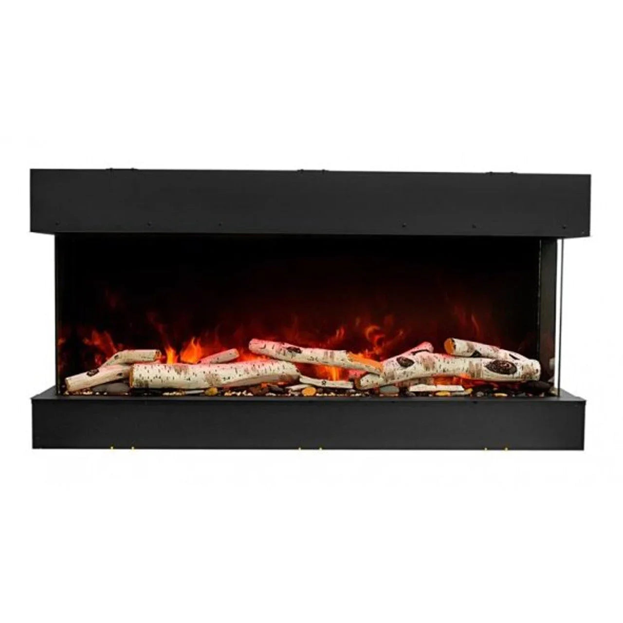 Amantii 50 Inch Tru-View Slim Smart Indoor Outdoor 3 Sided Electric Fireplace