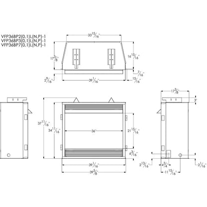 American Hearth Empire Vail Premium 36" Vent-Free Fireplace