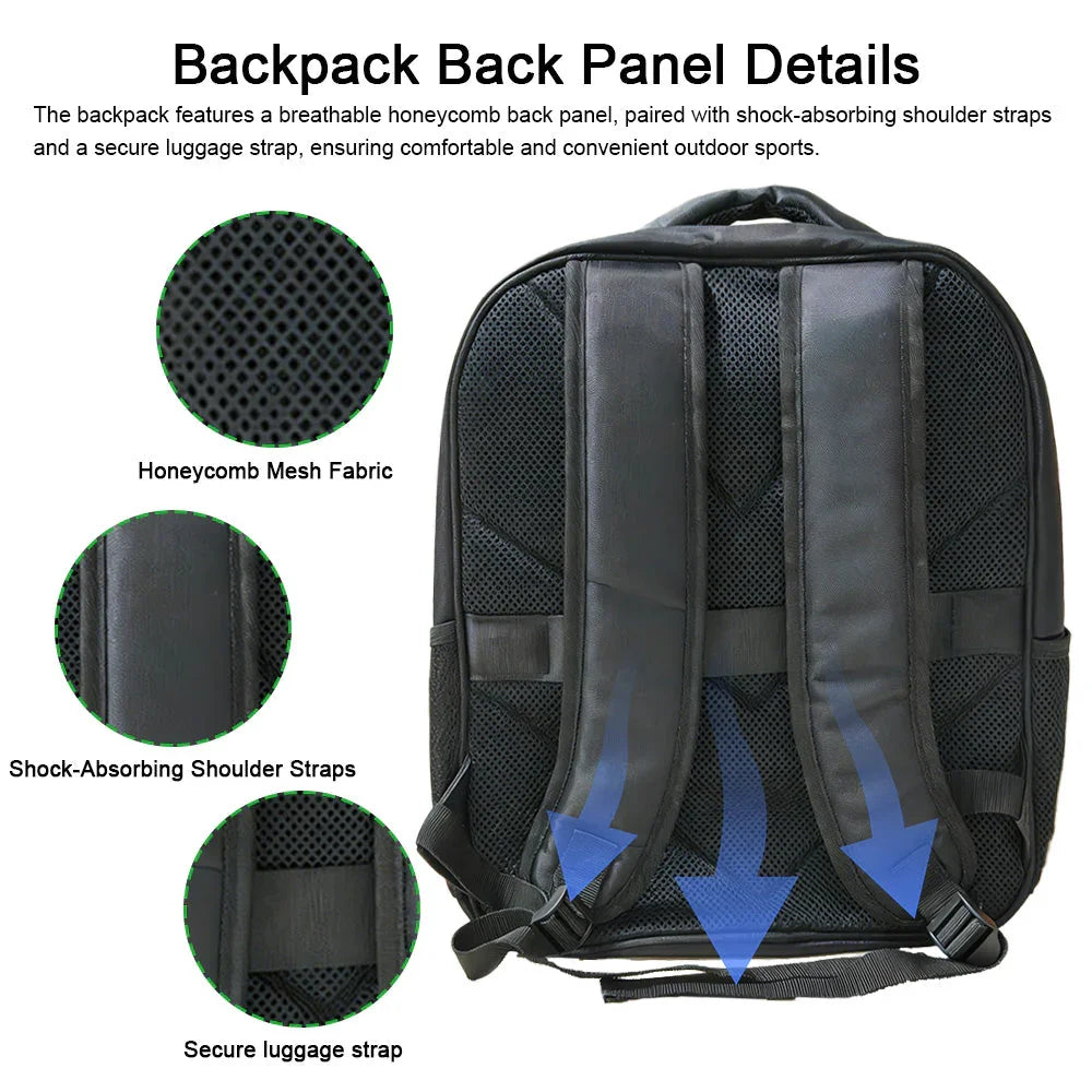 Lensun 20W Waterproof Solar Backpack, USB & Type-C Port