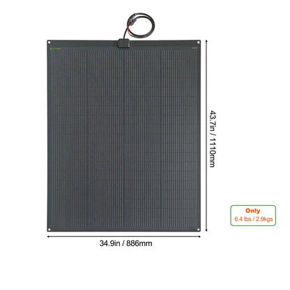 Lensun 200W Flexible Solar Panel, Advanced N-type solar cells 25% efficiency