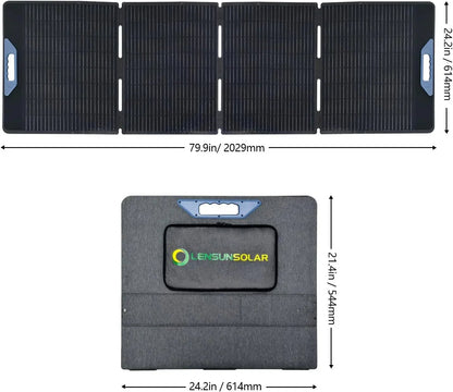 Lensun 200W 12V Waterproof Foldable Solar Panel