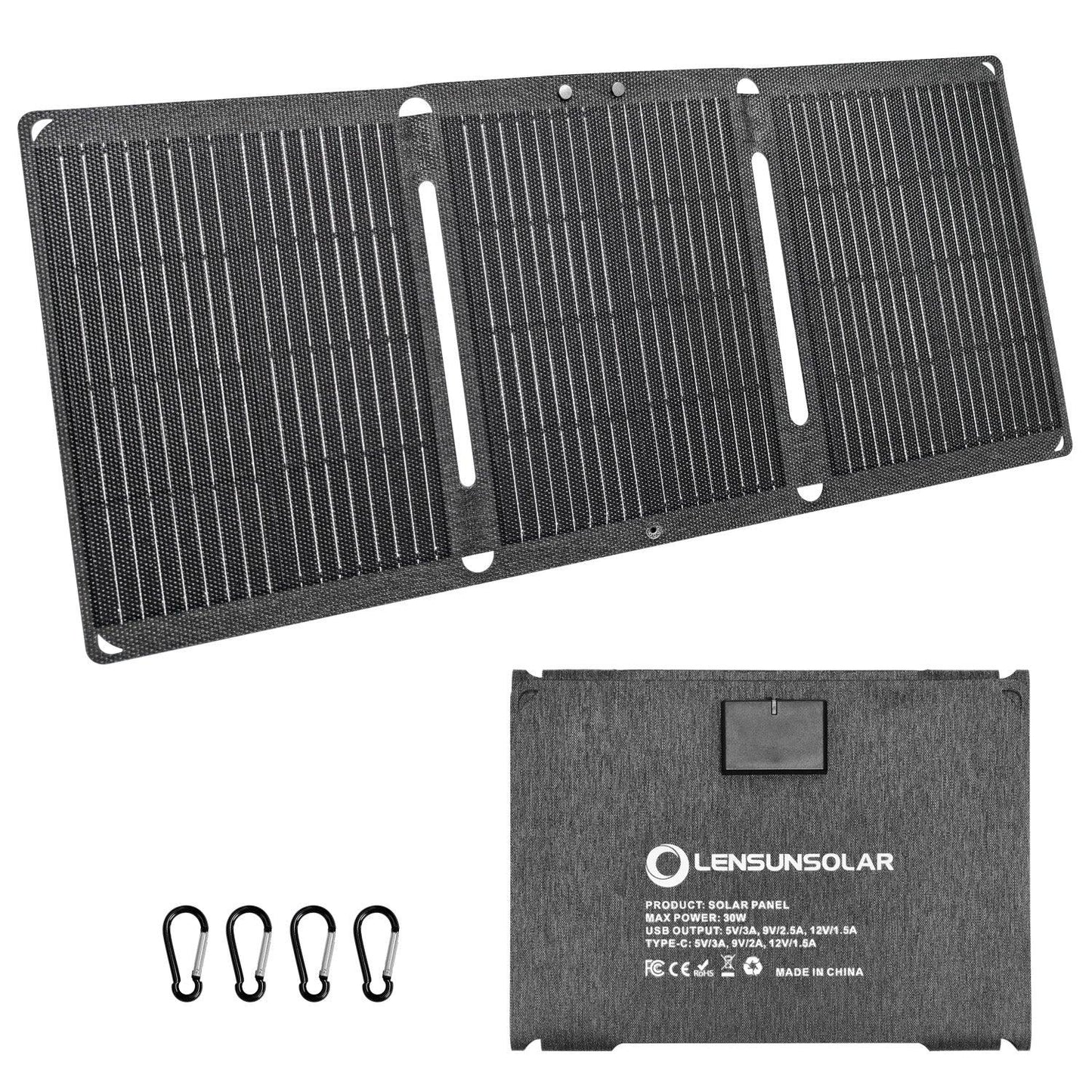 Lensun 30W Waterproof Solar Charger