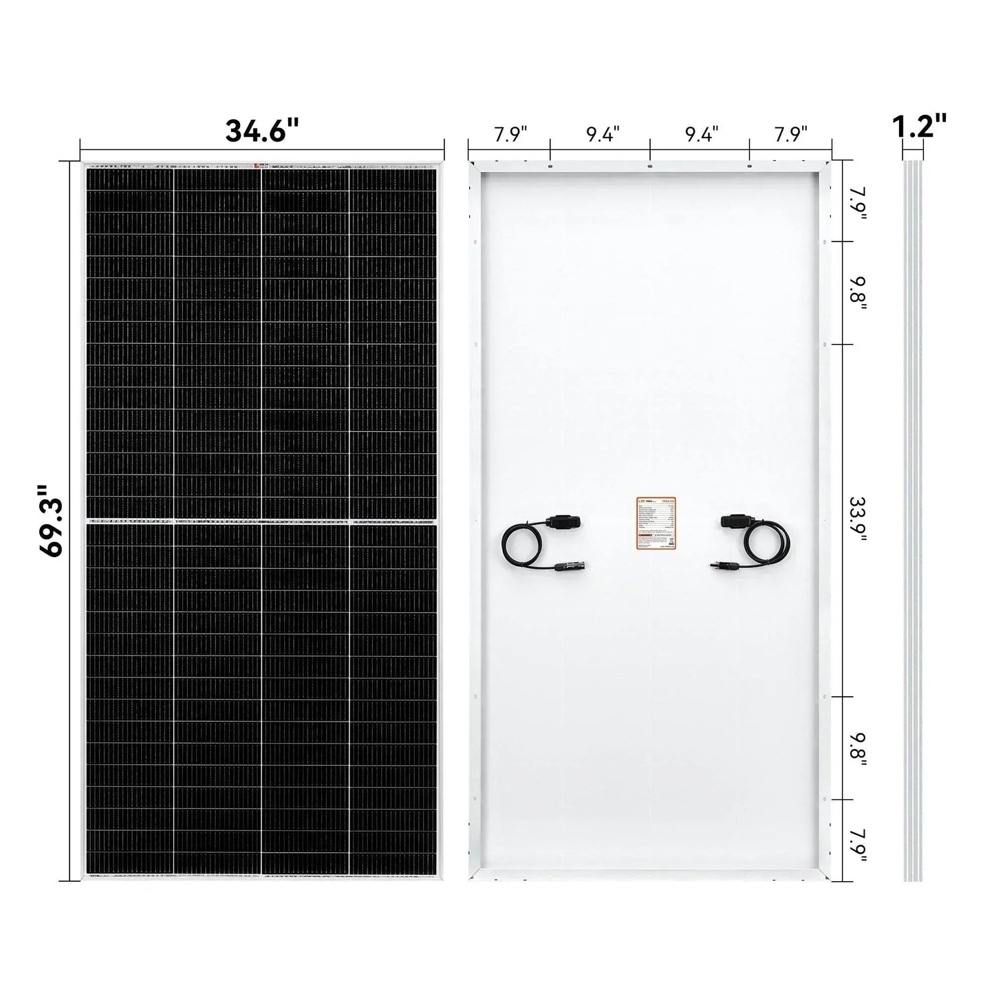 Rich Solar MEGA 335 Watt Solar Panel | Premium Grid-tie or Off-grid Solar Panel for Residential, Commercial, Agriculture