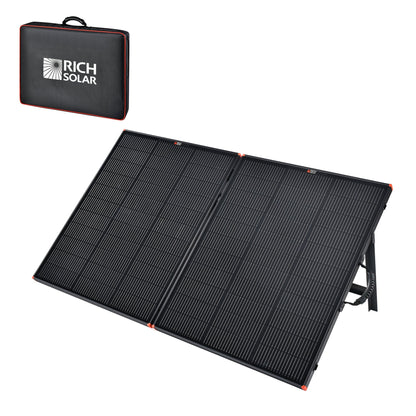 Rich Solar MEGA 200 Watt Portable Solar Panel | Powerful 12V Portable Solar Panel for Generators, Power Stations, Campers