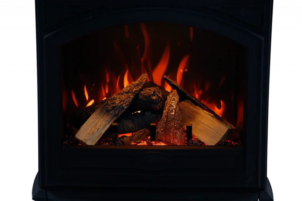 Cast Iron High Output Series E-50HO, E-70HO Freestanding Electric Fireplace