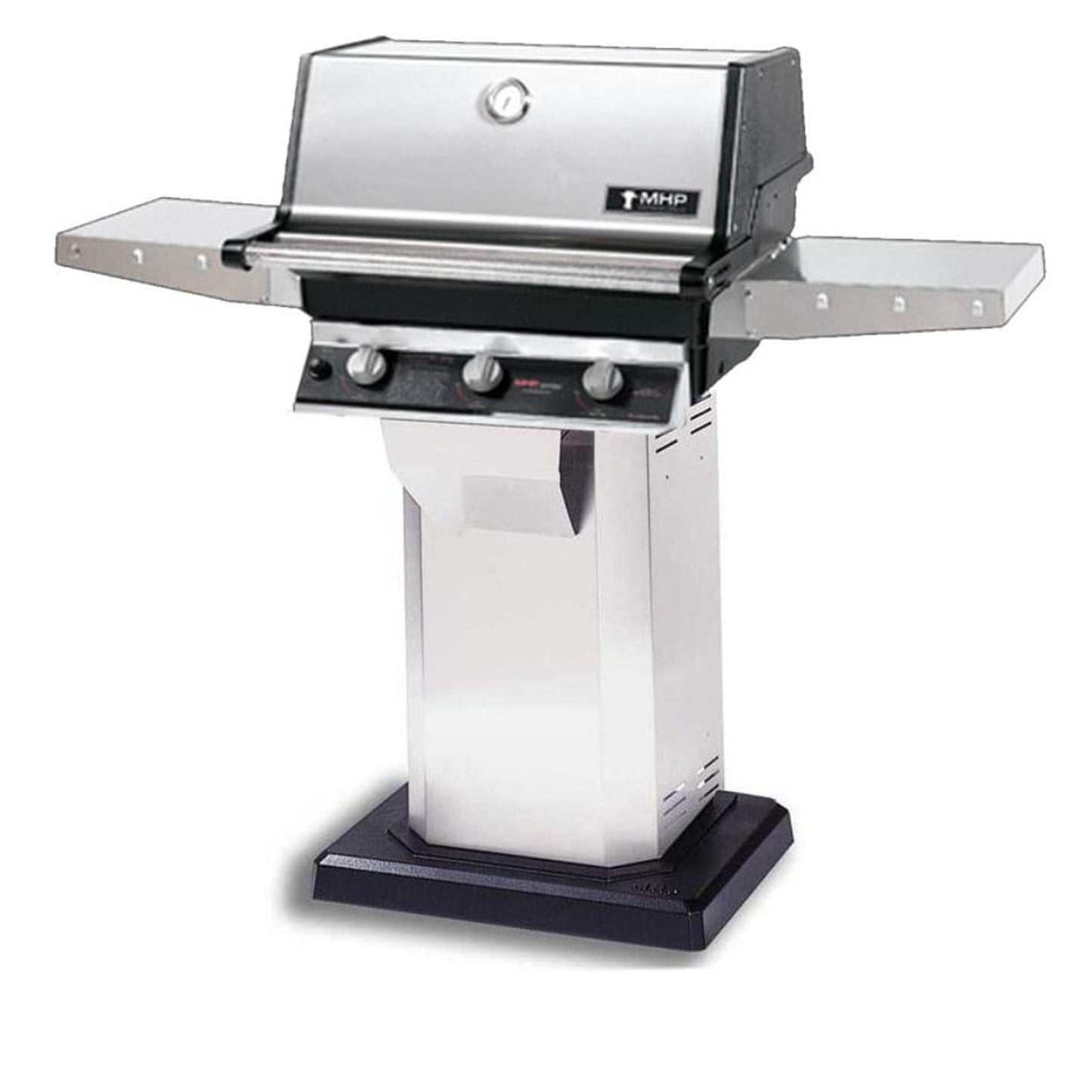 MHP TRG2 Stainless Steel Infrared Gas Grill Head With 2 Stainless Steel Shelves