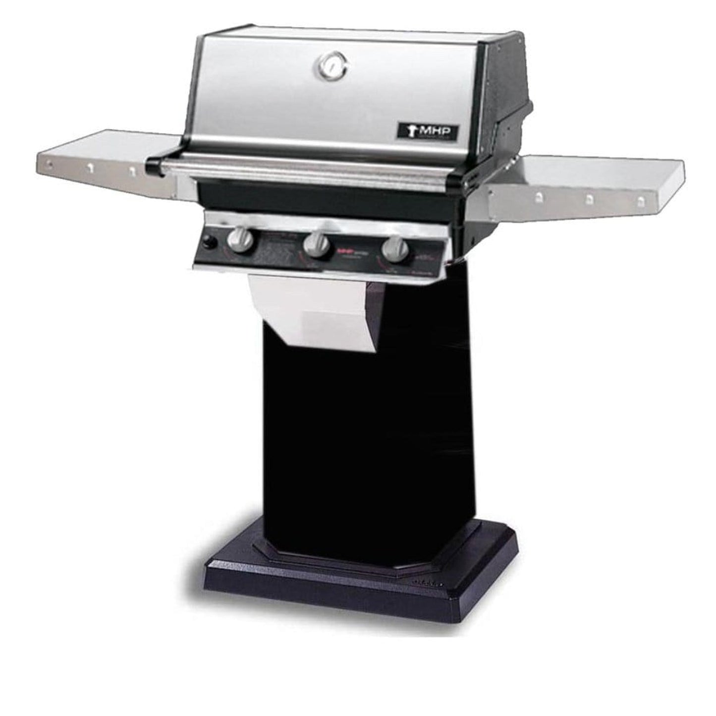 MHP TRG2 Stainless Steel Infrared Gas Grill Head With 2 Stainless Steel Shelves