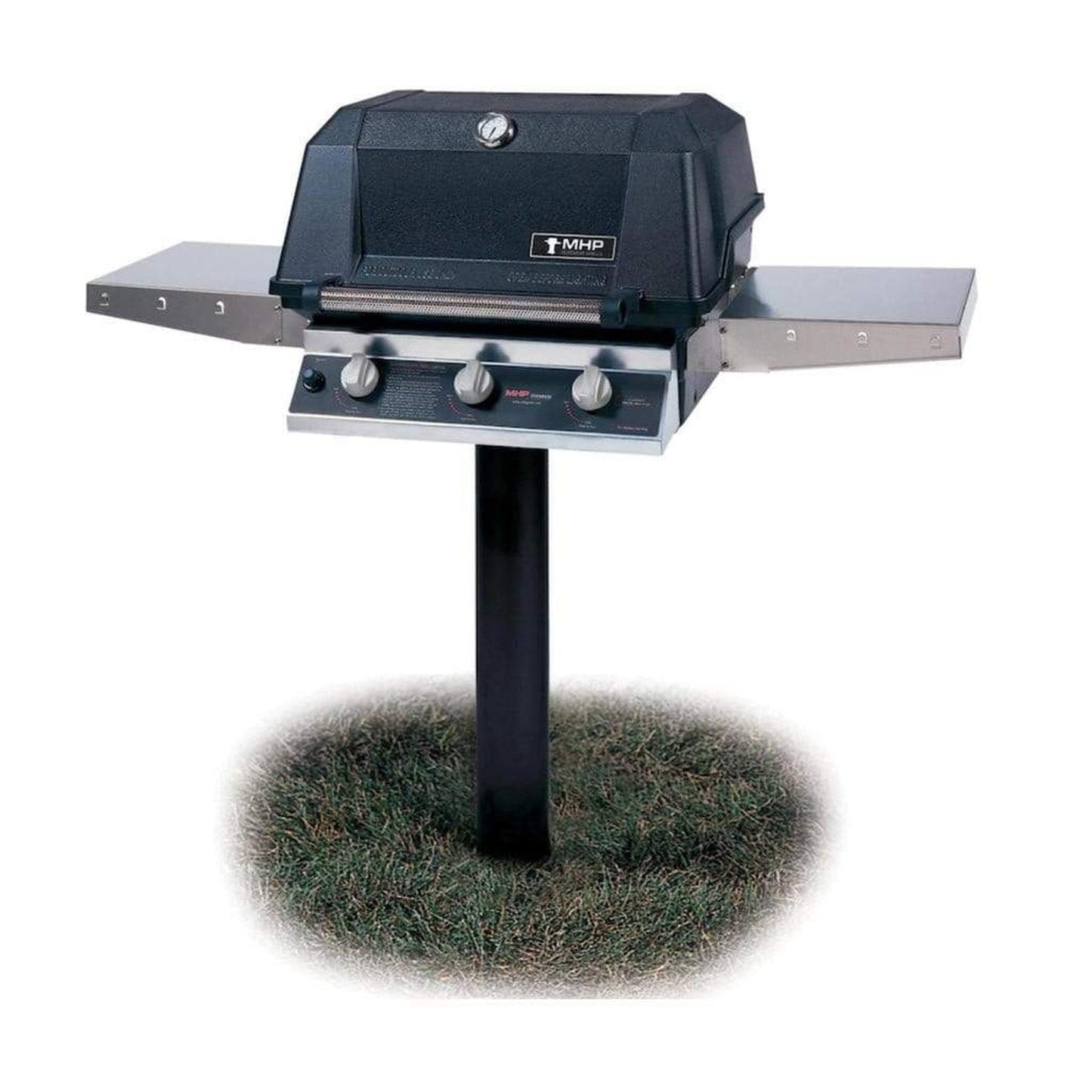 MHP WHRG4DD Hybrid Gas Grill Head With 2 Stainless Steel Shelves