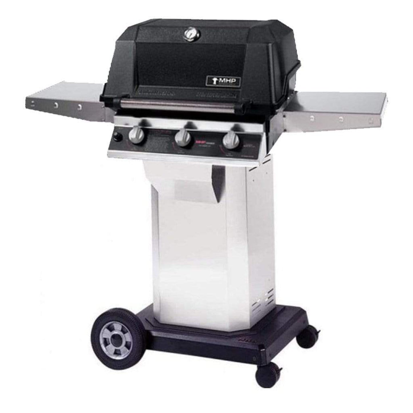 MHP WRG4DD Infrared Gas Grill Head With 2 Stainless Steel Shelves