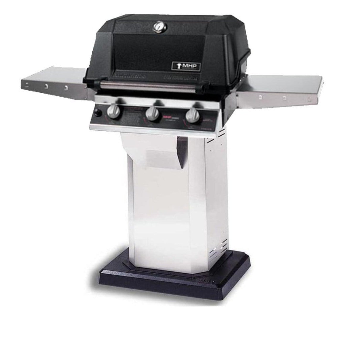 MHP WRG4DD Infrared Gas Grill Head With 2 Stainless Steel Shelves