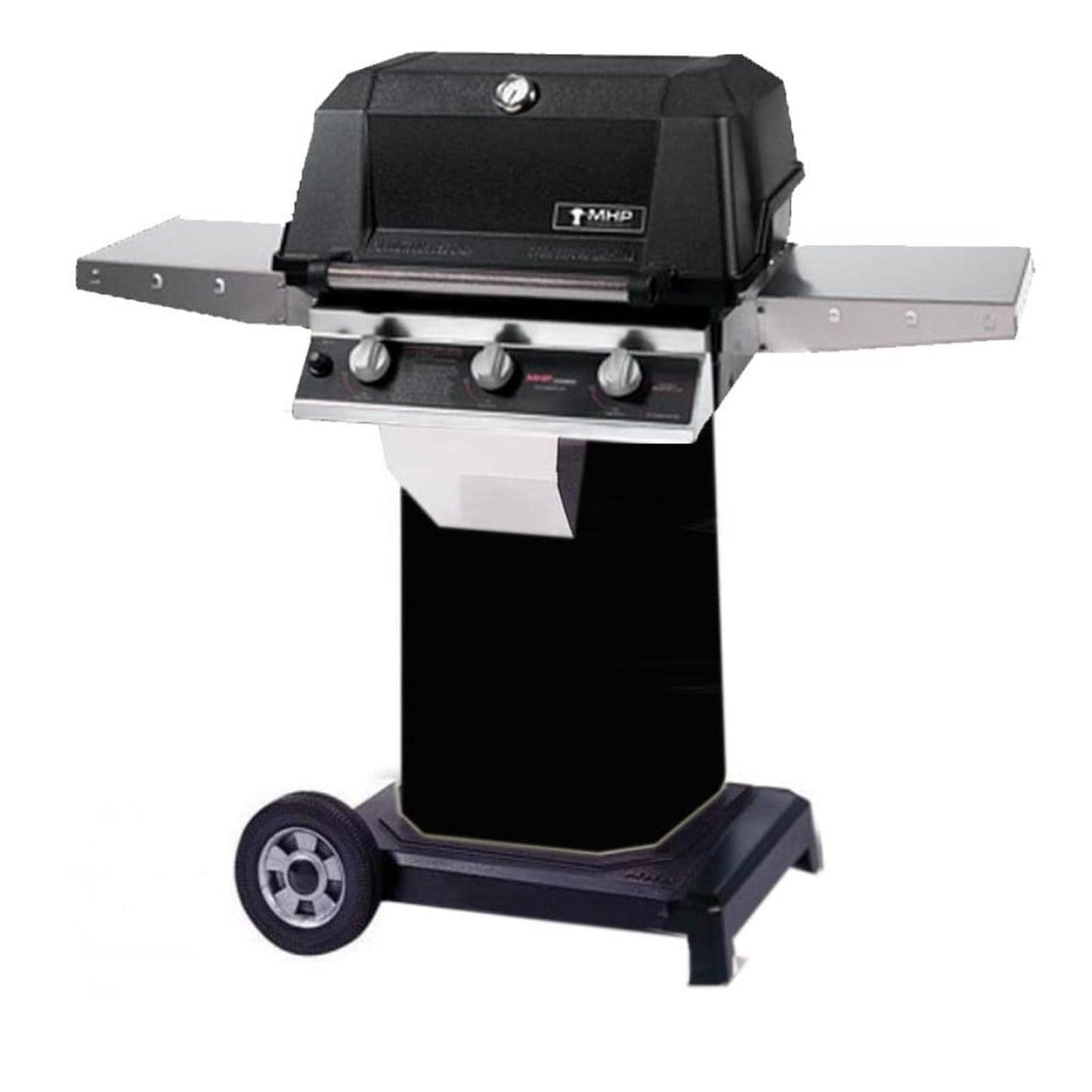 MHP WRG4DD Infrared Gas Grill Head With 2 Stainless Steel Shelves
