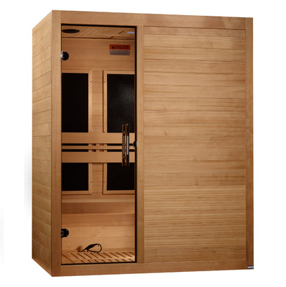 Maxxus "S-Line" 3 Person Ultra Low EMF FAR IR Sauna (MX-S306-01 ELITE)