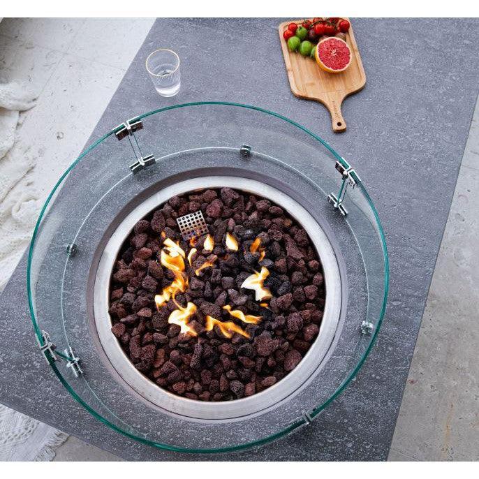 Elementi Metropolis Fire Pit Table - Light Gray