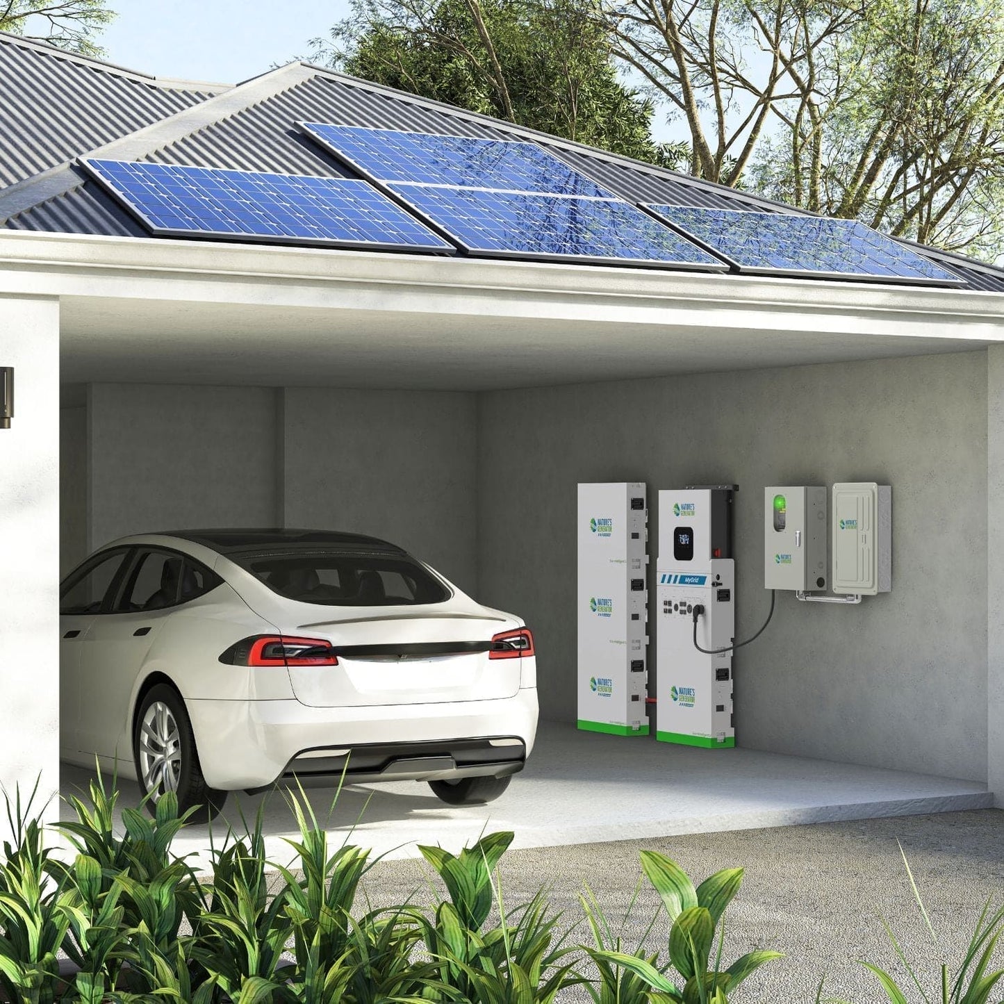 Nature's Generator MyGrid 10K with Transfer Switch for House Battery Backup