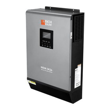 Rich Solar NOVA MAX 3K | 3000W 24V Hybrid Inverter for RVs, Trailers, Campers, Vans, Trucks, Overlanders, Boats