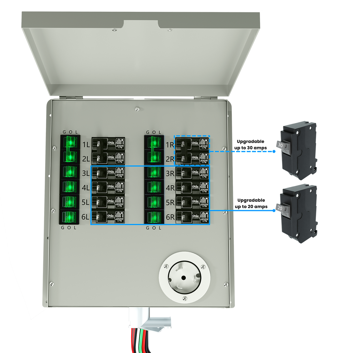 Nature's Generator Powerhouse Gen 2 Solar Generator and Transfer Switch