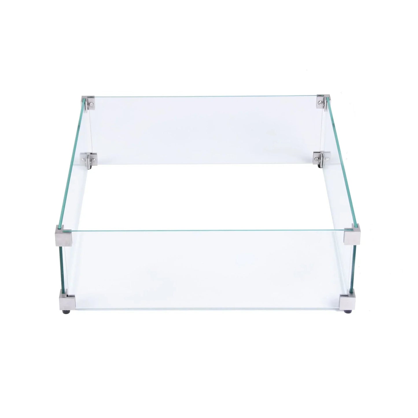 Elementi Plus OFP101BB Copenhagen Porcelain Top Outdoor Fire Table