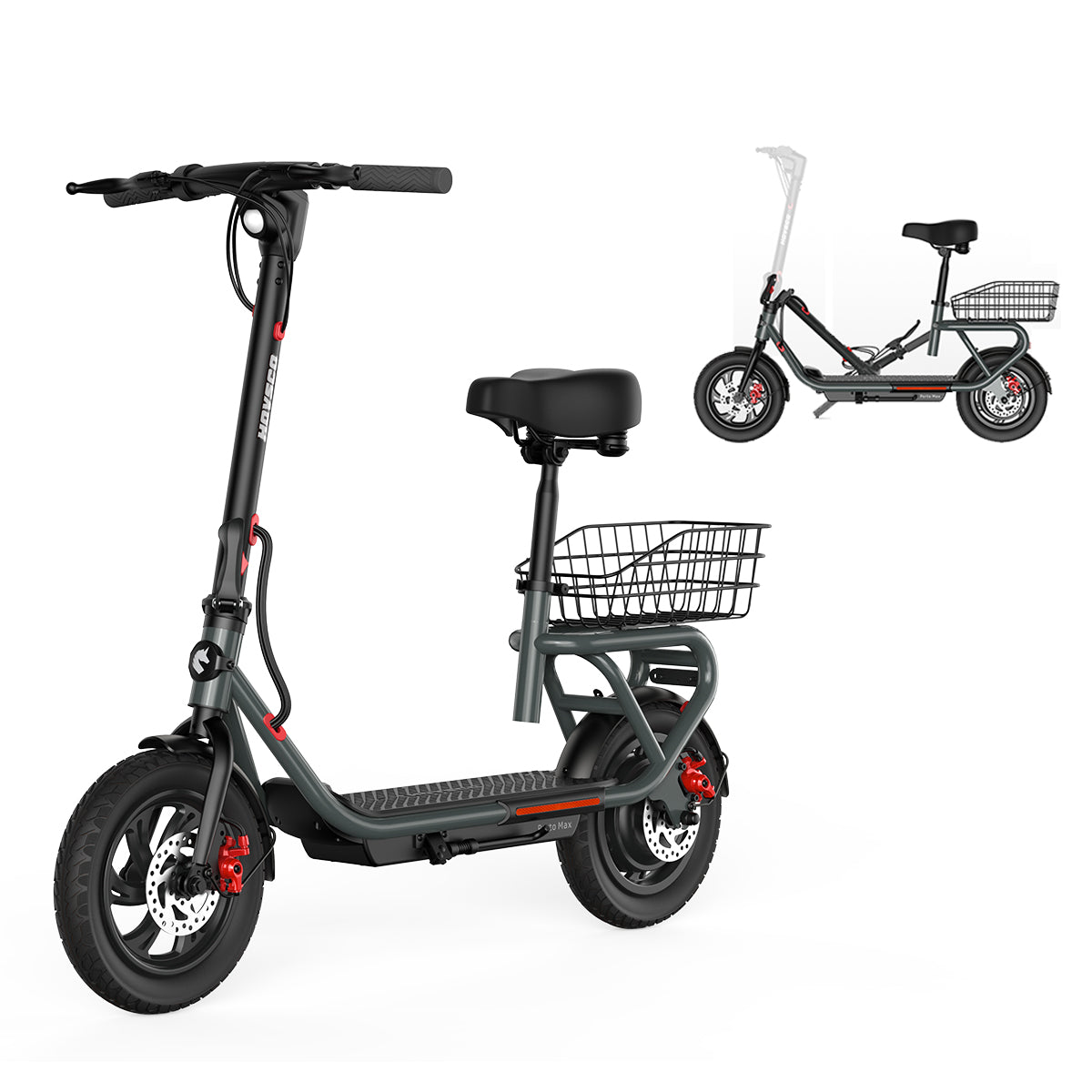 HOVSCO Porto Max Electric Scooter For Commute & Grocery Shopping
