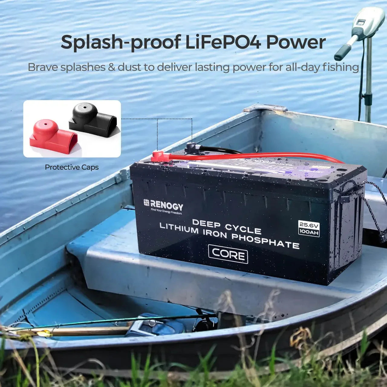 Renogy Core - 24V 100Ah Deep Cycle Lithium Iron Phosphate Battery