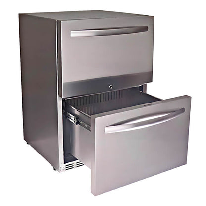 RCS 24-Inch 5.2 Cu. Ft. Outdoor Rated Dual Drawer Compact Refrigerator - REFR4