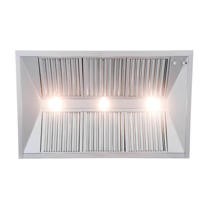 RCS 48 Inch 1200 CFM Stainless Steel Vent Hood - RVH48