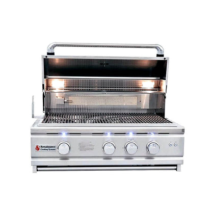 RCS Cutlass Pro 30 Inch 3 Burner Built-In Gas Grill