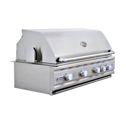 RCS Cutlass Pro 42 Inch 4 Burner Built-In Gas Grill with Ceramic Briquettes