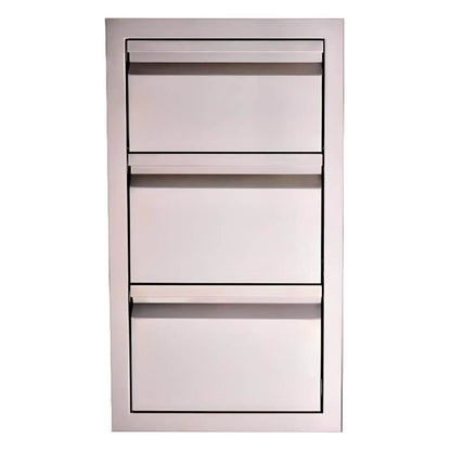 RCS Valiant 17 Inch Stainless Steel Double Drawer & Paper Towel Holder - VTHC1