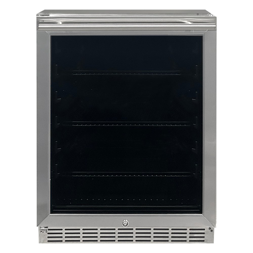 RCS 24 Inch Outdoor Rated Refrigerator with Glass Front- REFR2D